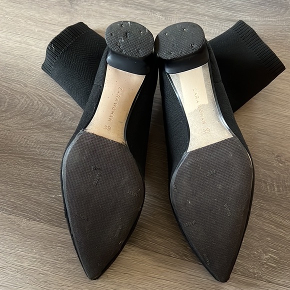 Zara Sock Bootie Black 39 - Picture 6 of 7